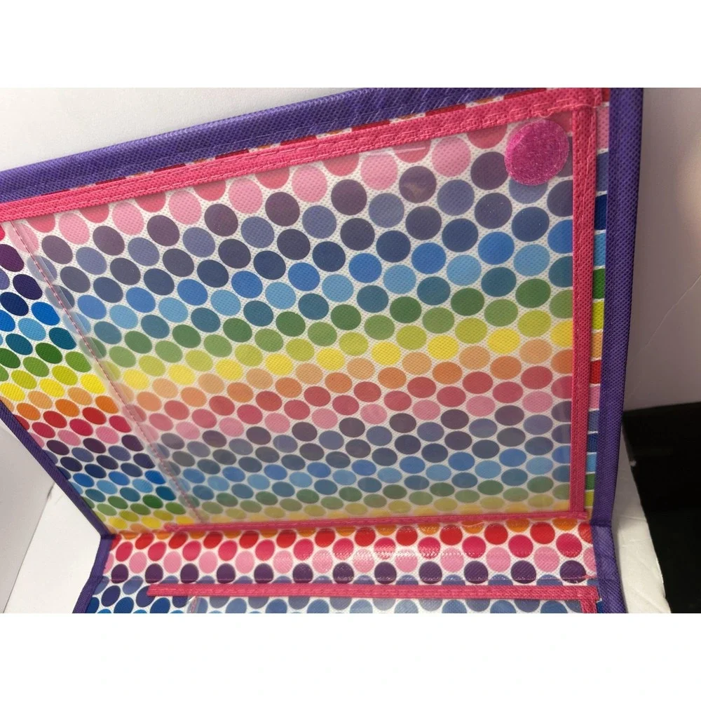 Lisa Frank A5 Girls Stationery Portfolio Folder Multicolor Animal Organizer